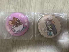 トムジェリ 刺繍缶バッジキーホルダー ガチャガチャ