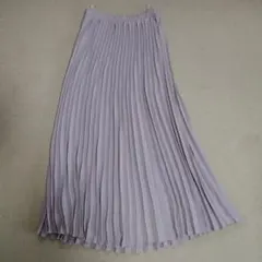 未着用　プリーツロングスカート　グレー　裏地付き