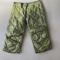 新品未使用　オリーブグリーン キルティングズボン下