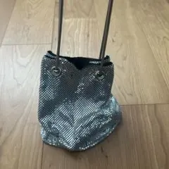 W.W.G シルバー巾着型パーティーバッグ