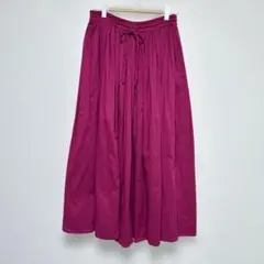 Lupilien ロング フレアスカート リバーシブル ピンク チャコールグレーのサムネイル