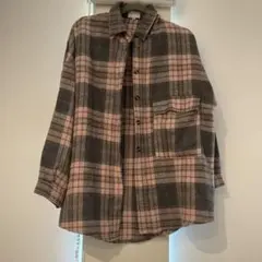 emi+ オーバーチェックシャツ