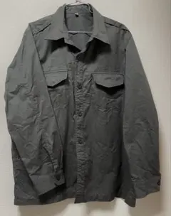ユニクロ　モスグリーン　シャツ　ブルゾン　ミリタリーテイスト　メンズ　XL