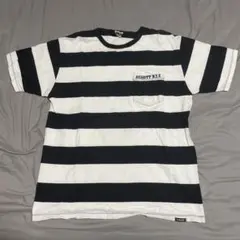 ショット　白黒　ボーダー　Tシャツのサムネイル