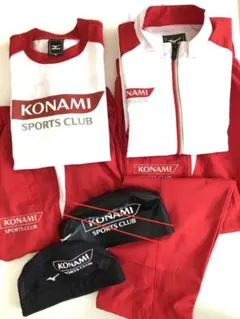 5点セット コナミ 選手 ジャージ 130 140 メッシュキャップ