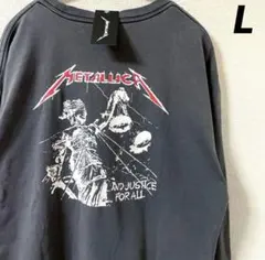 新品　メタリカ ロンT 長袖　メタル　バンド ロック　L