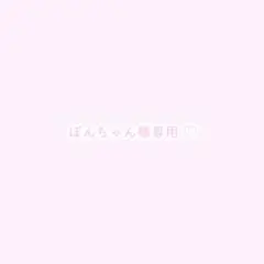 ぽんちゃん様専用ページ
