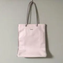 YAHKI トートバッグ キャンバス レザー ライトグレー