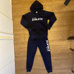 ATHLETA スウェット　上下セット　160 ジュニア　フットサル　アスレタ