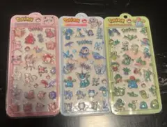 ポケモン 硬い立体シール3枚セット