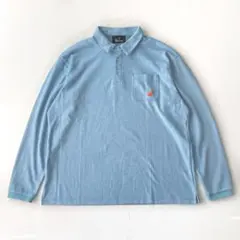 パラディーゾ メンズ 長袖ポロシャツ ゴルフ LL XL 水色のサムネイル