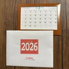 キャノン　卓上カレンダー　2026年1〜12月　数字のみのサムネイル