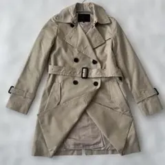 【美品✨】アンタイトル　トレンチコート　ダブル　ベルト付き　1