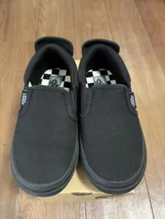 Vans ブラック スリッポン　19センチ