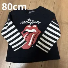 The Rolling Stones ネイビーTシャツ 80