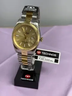 TECHNOS メンズ腕時計 ゴールドカラー クォーツ 2026年最新】TECHNOS 文字盤カラー：ゴールド メンズ 腕時計(クォーツ