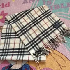 BURBERRY LONDON カシミヤ100% マフラー チェック