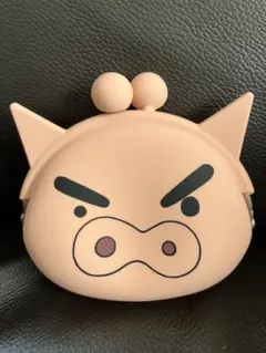 クレヨンしんちゃん　ぶりぶりざえもんがま口財布 シリコン　 コインケース