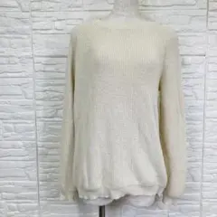 WEEKEND Max Mara コットンニット アイボリー 長袖 クルーネック