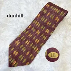 【FA】dunhill ダンヒル ネクタイ　亀甲柄 美品】dunhill ダンヒル ネクタイ 昆虫柄 シルク100% レッド - メルカリ