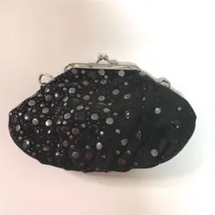 お値下げ ディーゼル　黒スエード メタルビーズ クラッチ&ショルダーバッグ