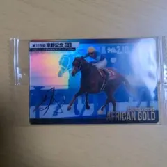 サラブレッドカードアフリカンゴールドサイン入りレア