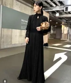 ameri vintage LACE SLEEVE REFINED DRESS② - メルカリ
