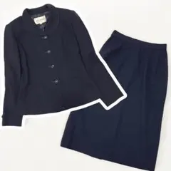 miss ashida ミスアシダ ジャケット スカート セットアップ ネイビー