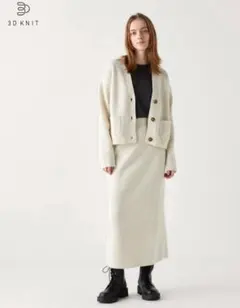 UNIQLO　3Dスフレヤーンスカート　XL