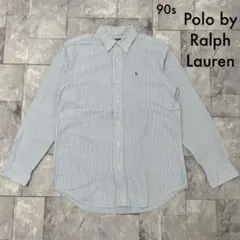 90s Polo by Ralph Lauren ボタンダウンシャツ 刺繍ロゴ