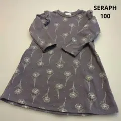 SERAPH 花柄 長袖ワンピース 100