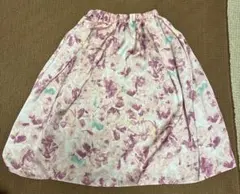 フレアスカート ピンク 花柄（ユナイテッドアローズ）