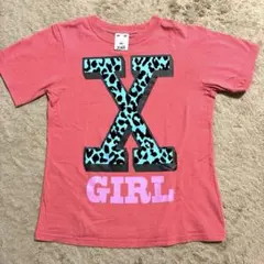 X-girl 半袖 Tシャツ ピンク レオパード柄のサムネイル