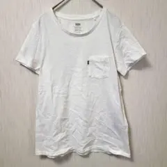 상태좋음 リーバイス 半袖ポケットTシャツ 白 クルーネック 赤タブ XS