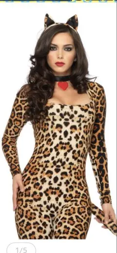 ヒョウ柄猫　女豹コスプレ　新品