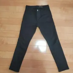 [ハートマーケット]裏起毛ブラック スキニーパンツ
