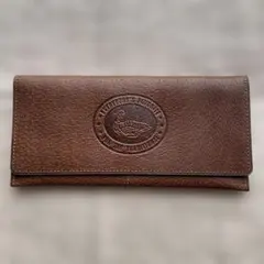 ブラウンレザー長財布