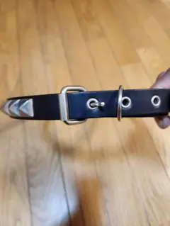 一連スタッズレザーベルト