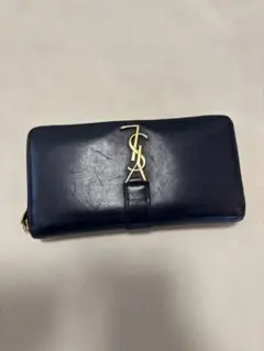 SAINT LAURENT 長財布 ディープマリン　ネイビー系のサムネイル