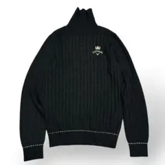 美品 Callaway ラメライン入り ニット ブラック Mサイズ ゴルフ女子