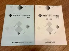 早稲田アカデミー 小4 算数トップレベル講座 第4回