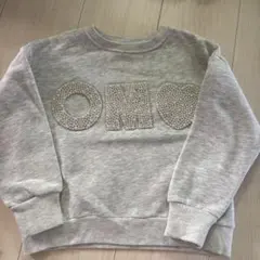 美品！ZARA ビジュー付きグレー トレーナー 6歳 110-120