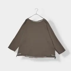 ExROBE NANO universe バック シアー ブラウス ブラウン F