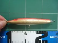 ナベペン？　名称不明ペンシルベイト　120ｍｍ　赤銀（ホイル貼り）カラー