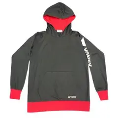 YONEX パーカー フード付きウェア ブラック/レッド