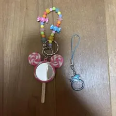 東京ディズニーリゾート ミッキー ロリポップ ミラー キーホルダー&ドナルド