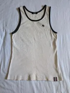 BURBERRY BLACK LABELリブ編みタンクトップ