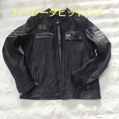 Harley-Davidson シングルライダースジャケット ブラックLサイズ