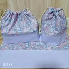 3点セット　お弁当袋　コップ袋　ランチョンマット