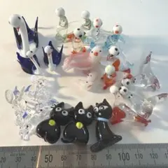 ガラス動物フィギュアセット 23体
